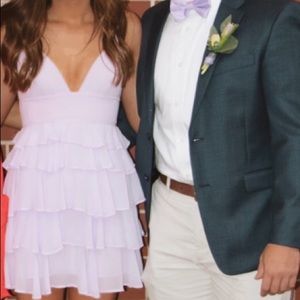 REVOLVE Lavender ruffle dress